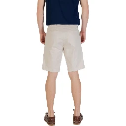 Bicolor Cotton Bermuda Shorts