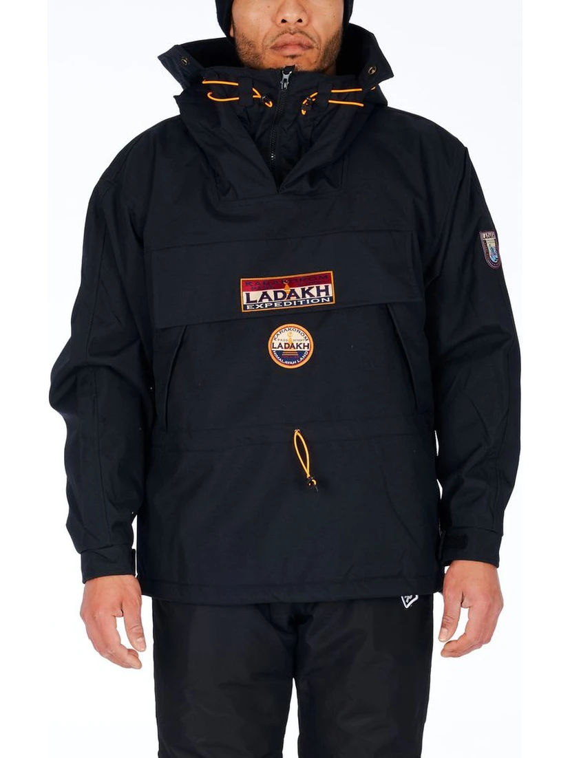 Black Polyester Men's Jacket