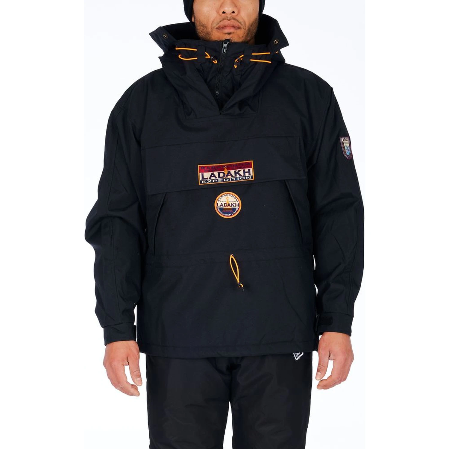 Black Polyester Men's Jacket