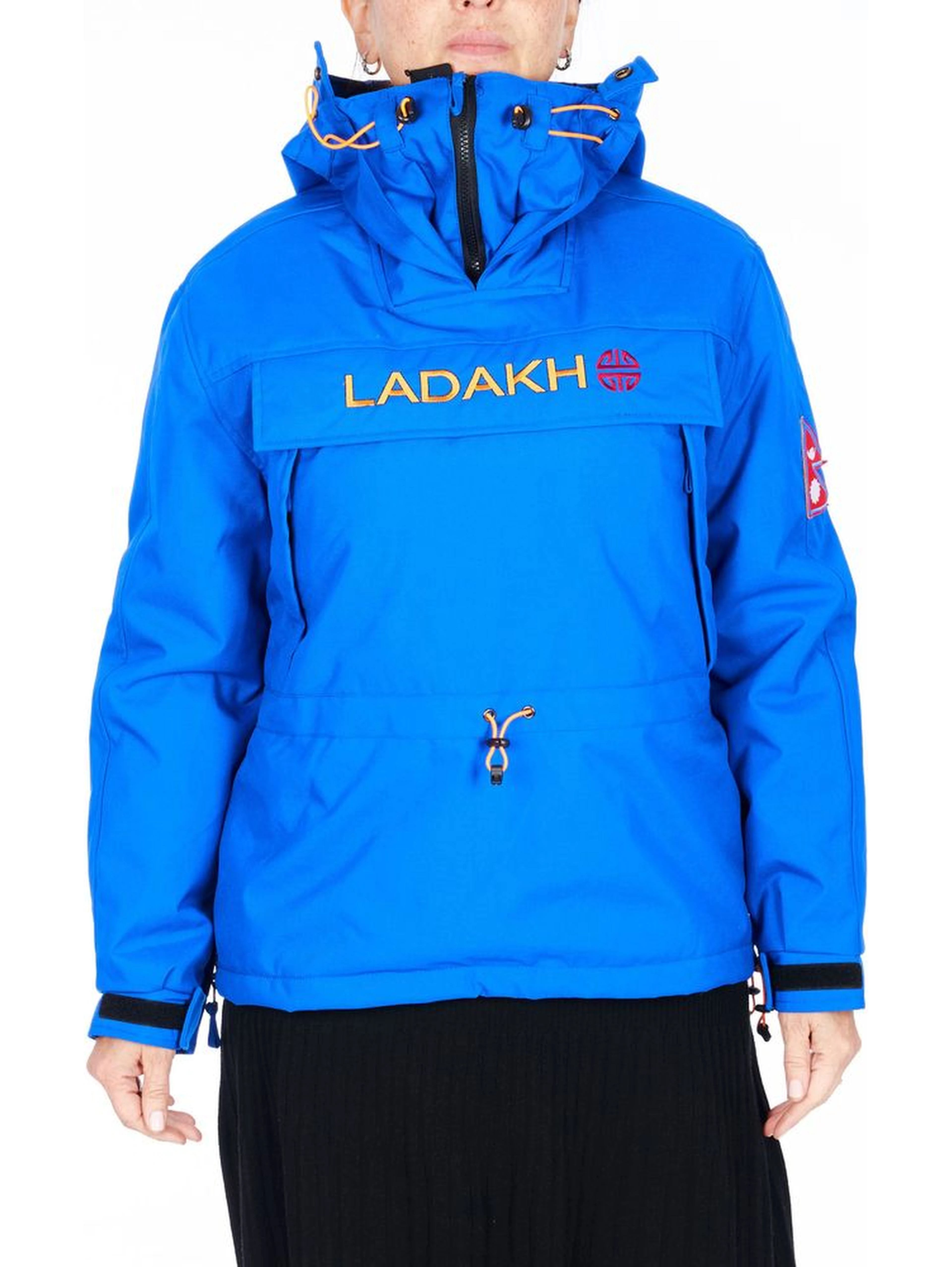 Blue Polyester Women Jacket
