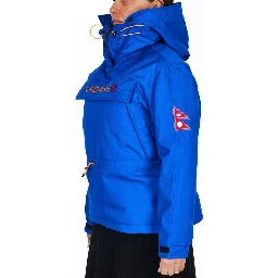 Blue Polyester Women Jacket