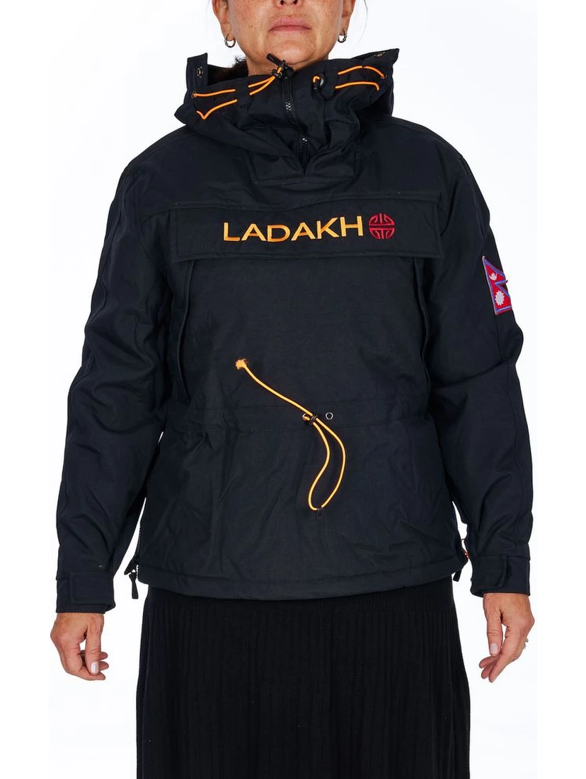 Black Polyester Women Jacket