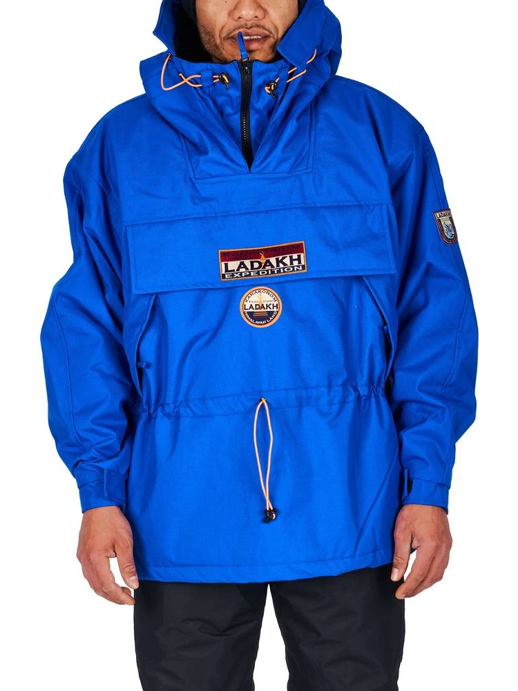 Blue Polyester Men's Jacket