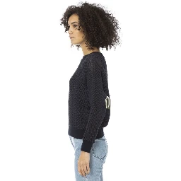 Blue Cotton Women Shirt