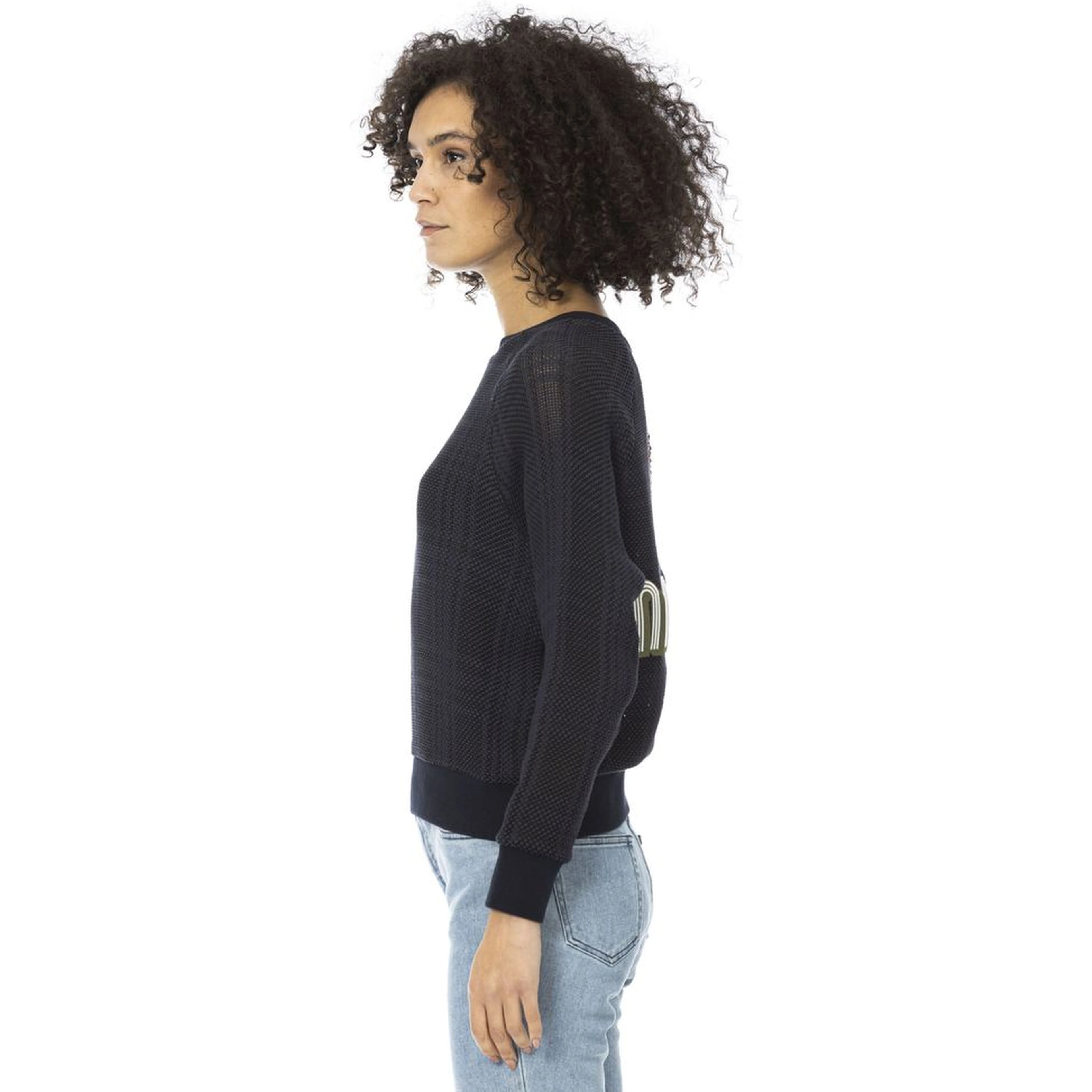 Blue Cotton Women Shirt