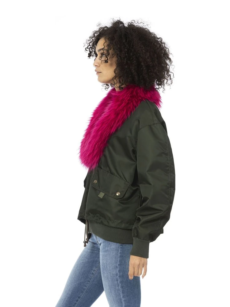 Green Polyamide Women Bomber Jacket alternative