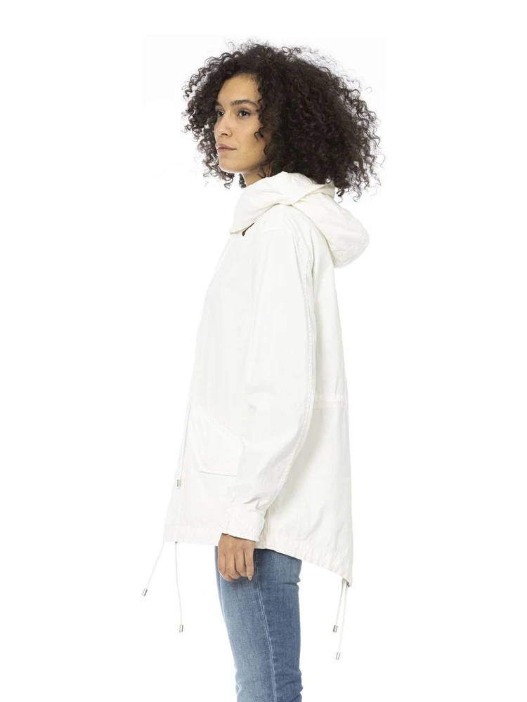 White Cotton Women Parka Jacket alternative