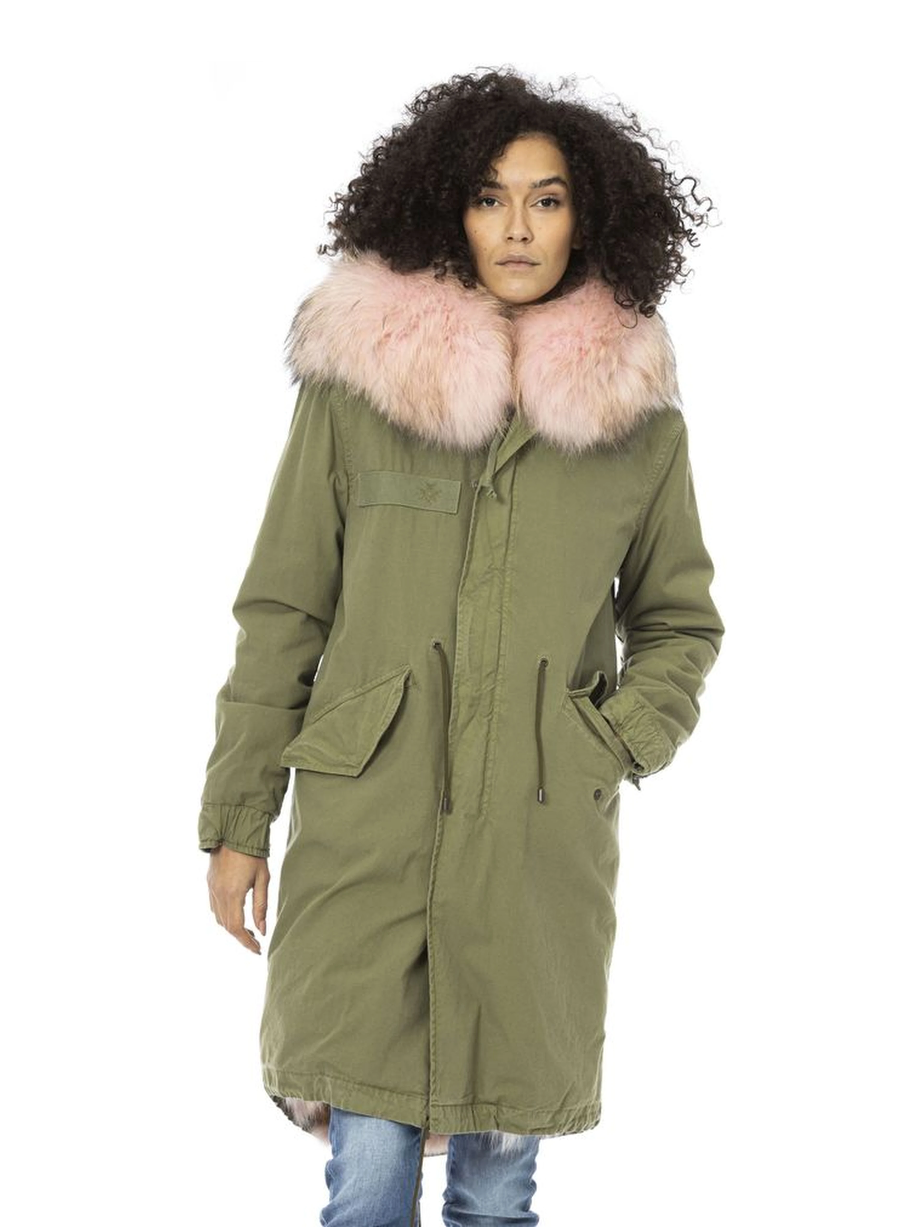 Army Cotton Women Parka