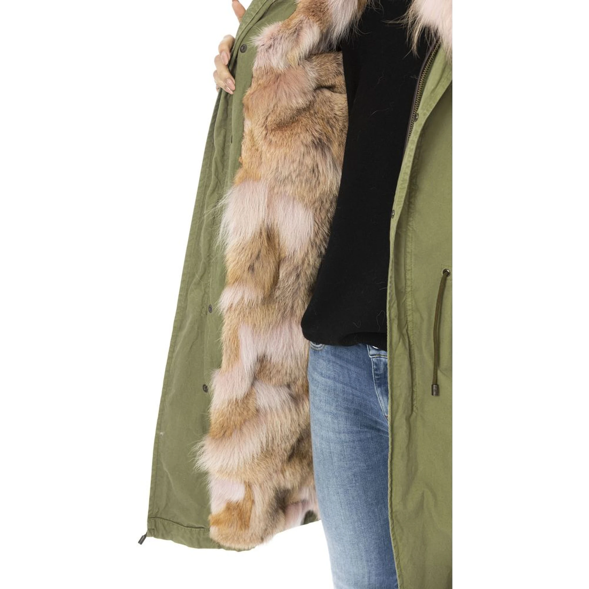 Army Cotton Women Parka