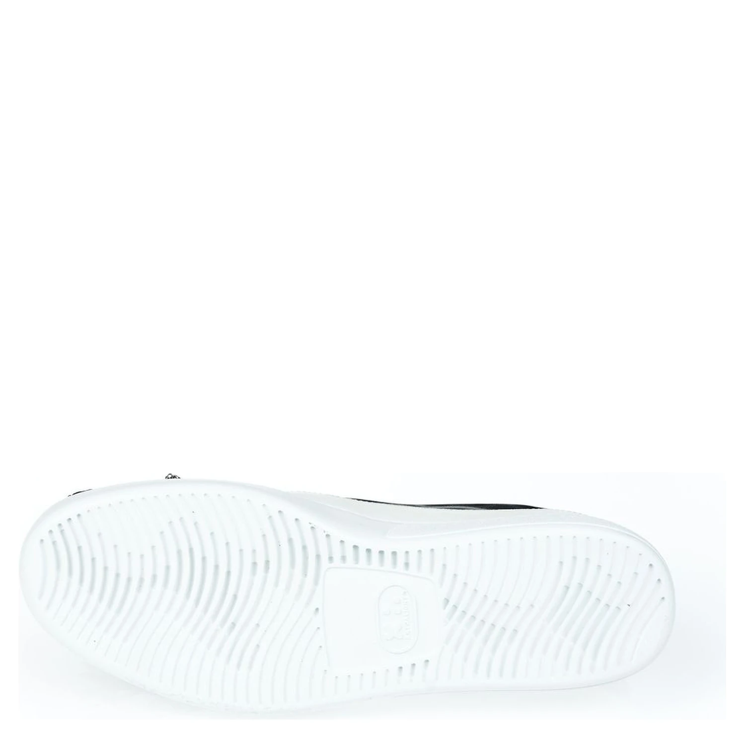 Black Leather Women Slip-On Shoe