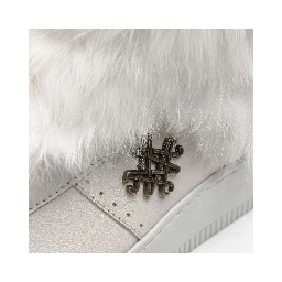 White Cotton Women Sneaker