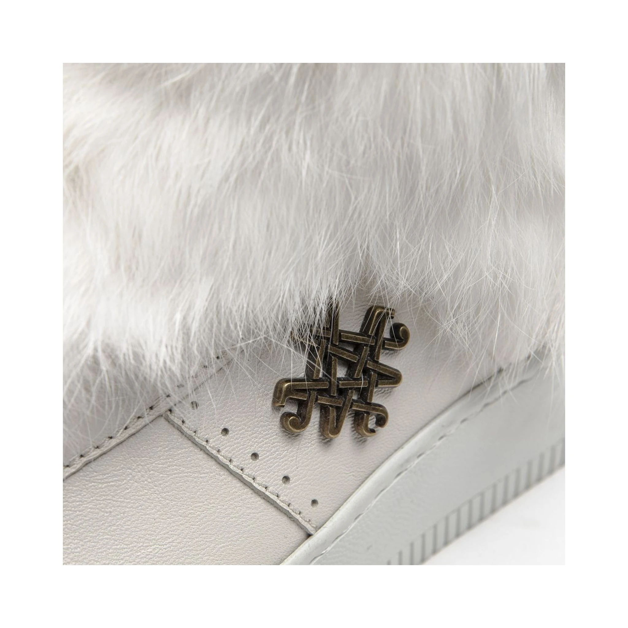 White Cotton Women Sneaker