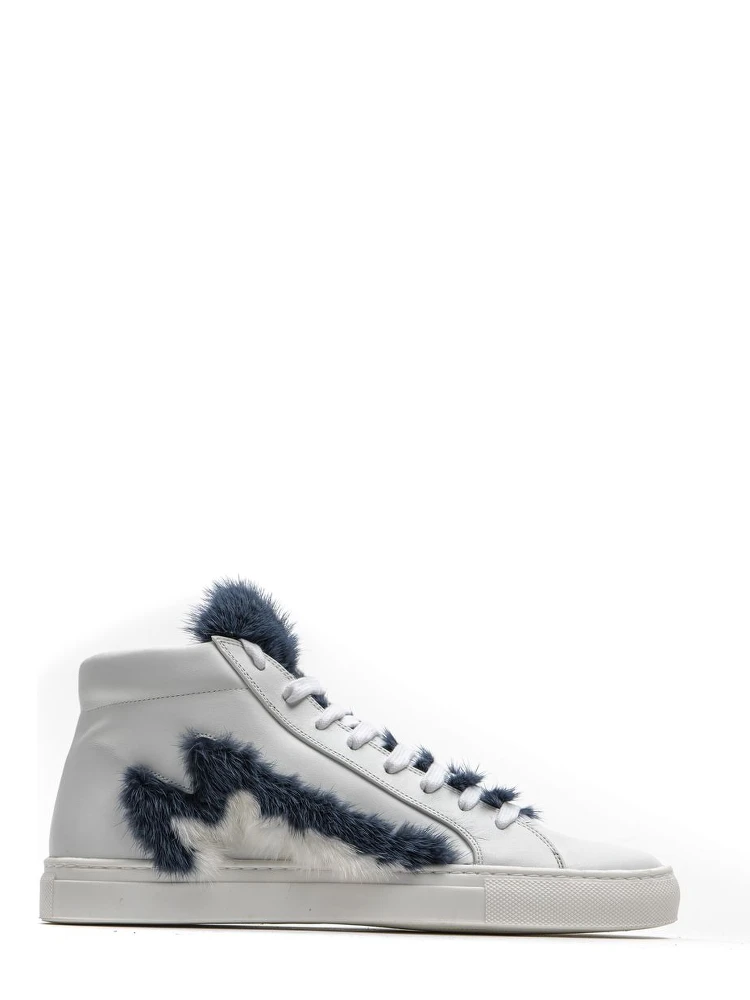 White Leather Women Sneaker