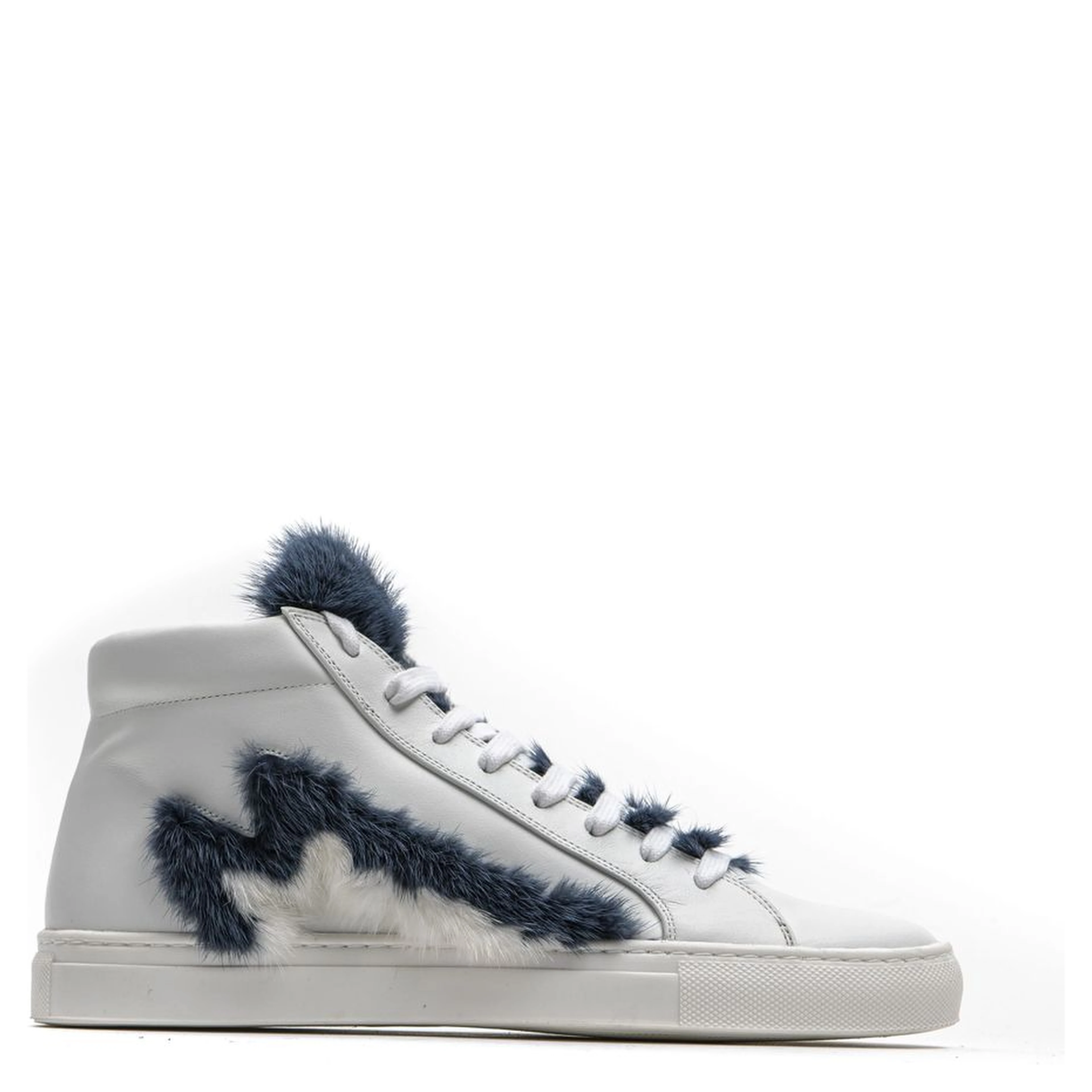 White Leather Women Sneaker