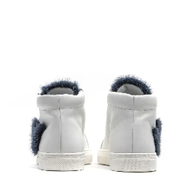 White Leather Women Sneaker
