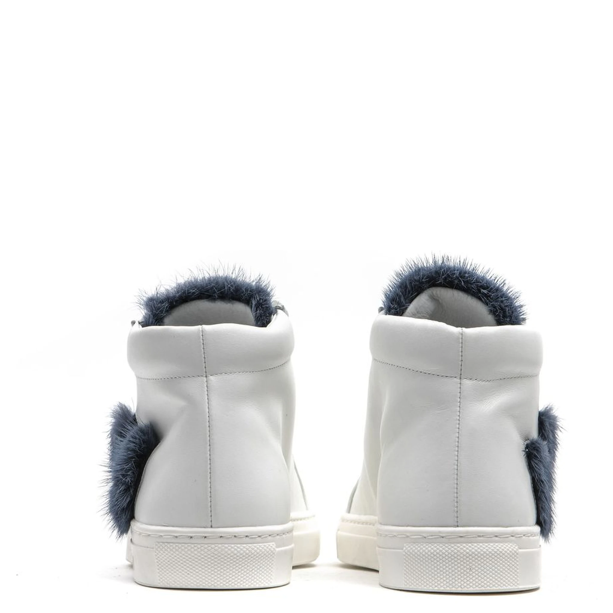 White Leather Women Sneaker