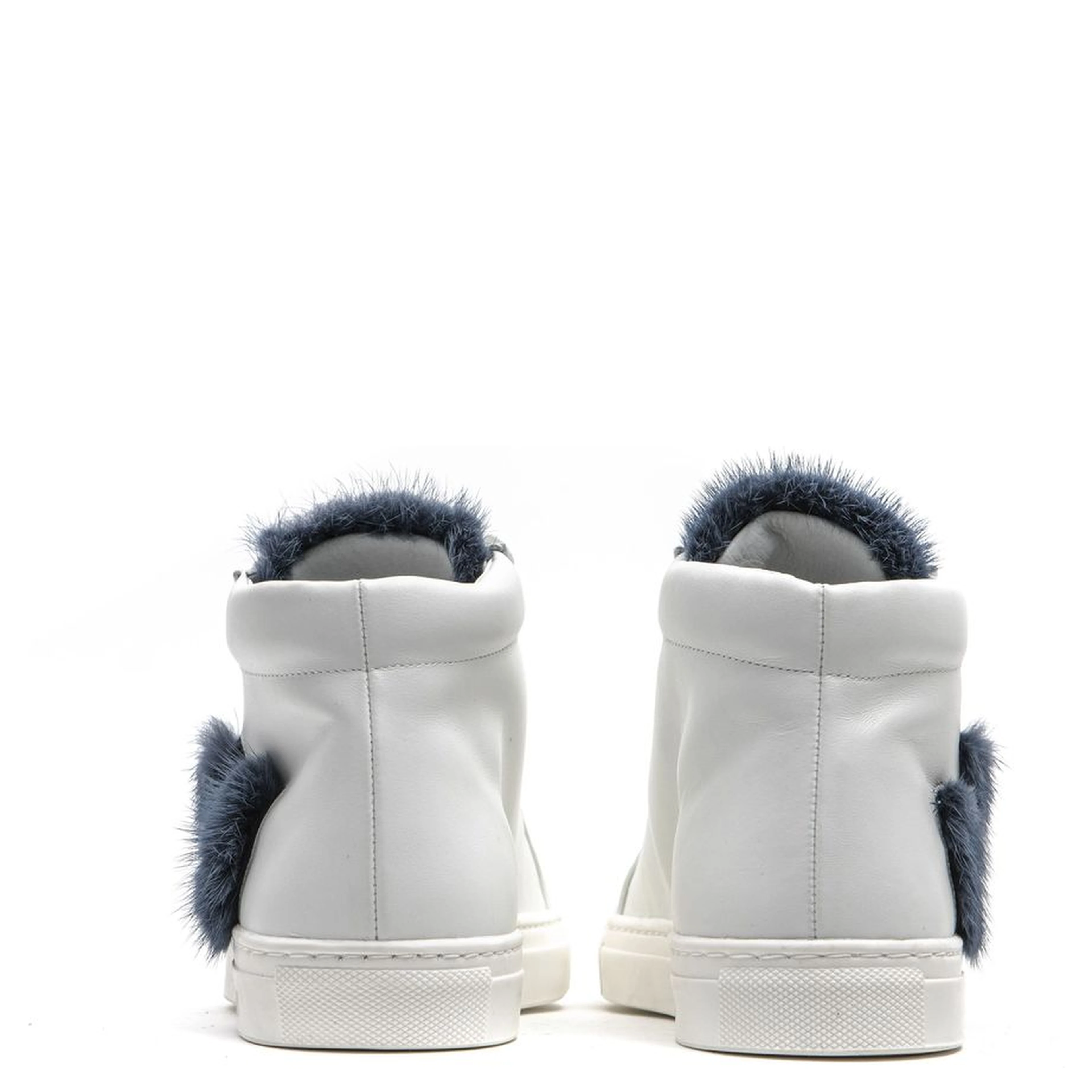 White Leather Women Sneaker