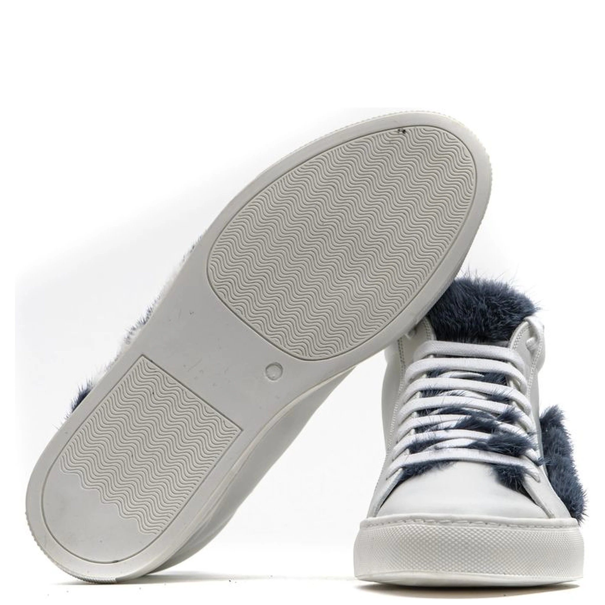 White Leather Women Sneaker