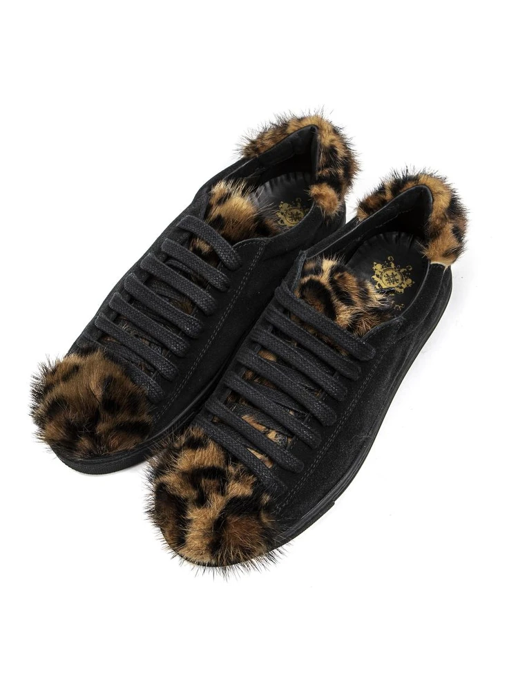 Black Leather Women Sneaker alternative