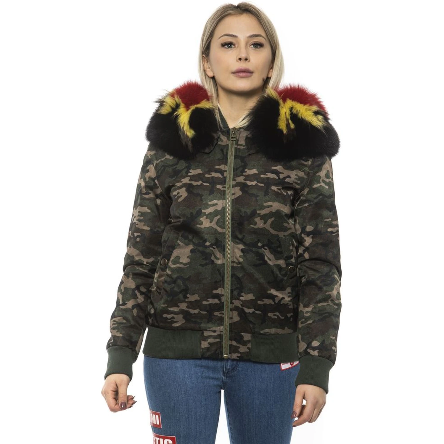 Army Polyamide Women Bomber Jacket