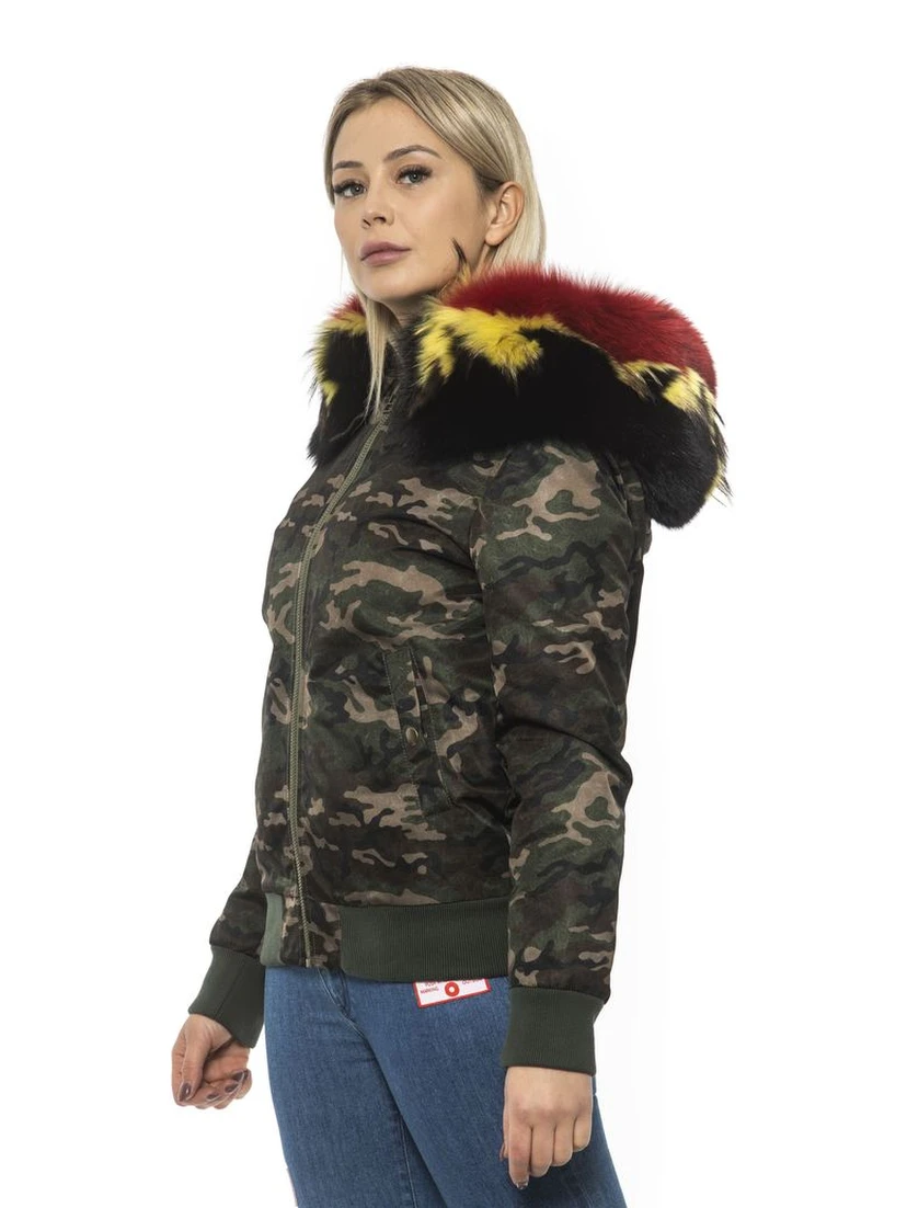 Army Polyamide Women Bomber Jacket
