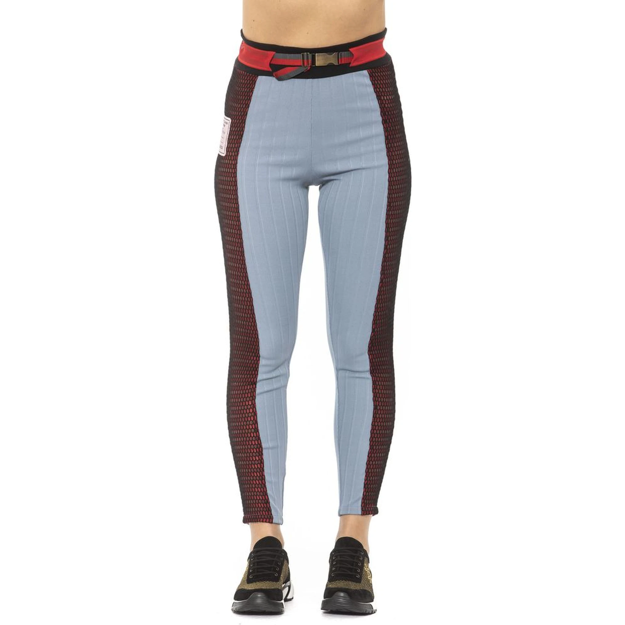 Light Blue Cotton Women Leggings