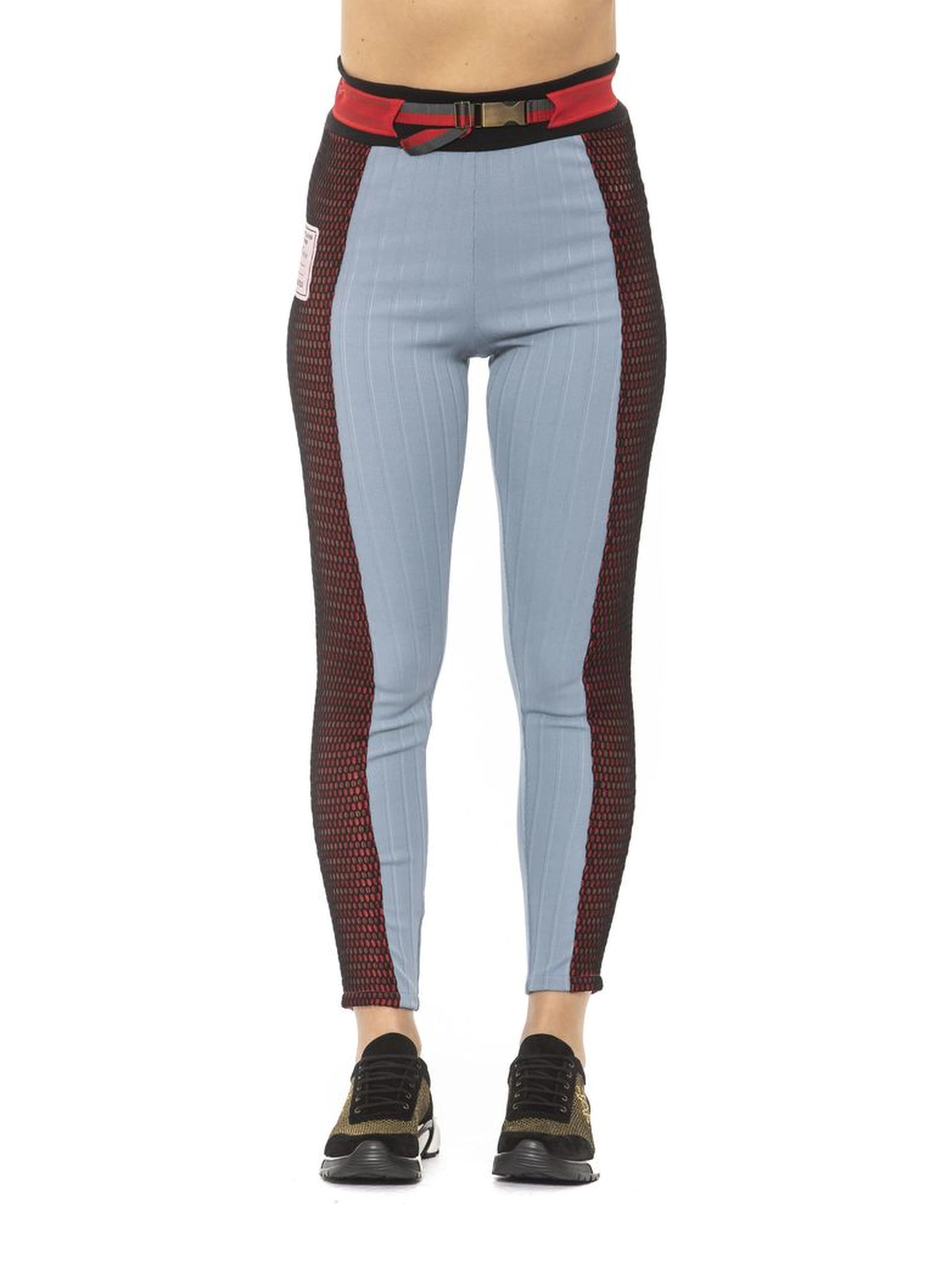 Light Blue Cotton Women Leggings