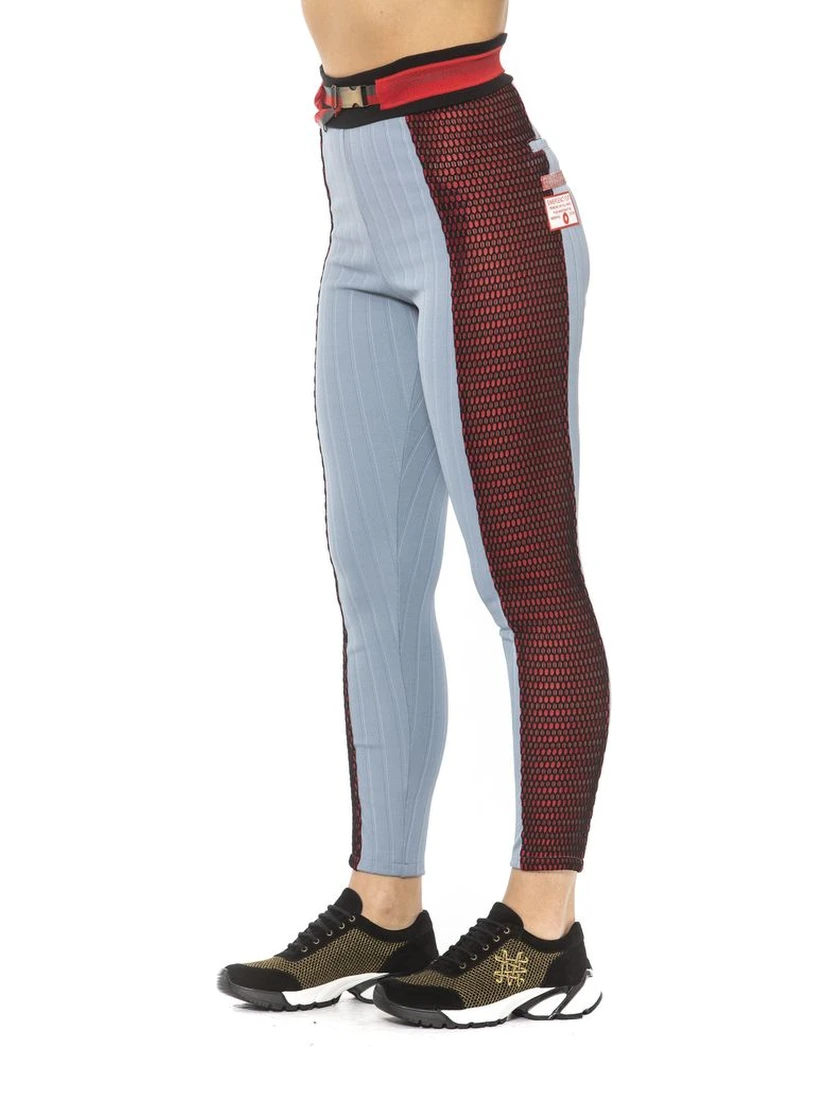 Light Blue Cotton Women Leggings