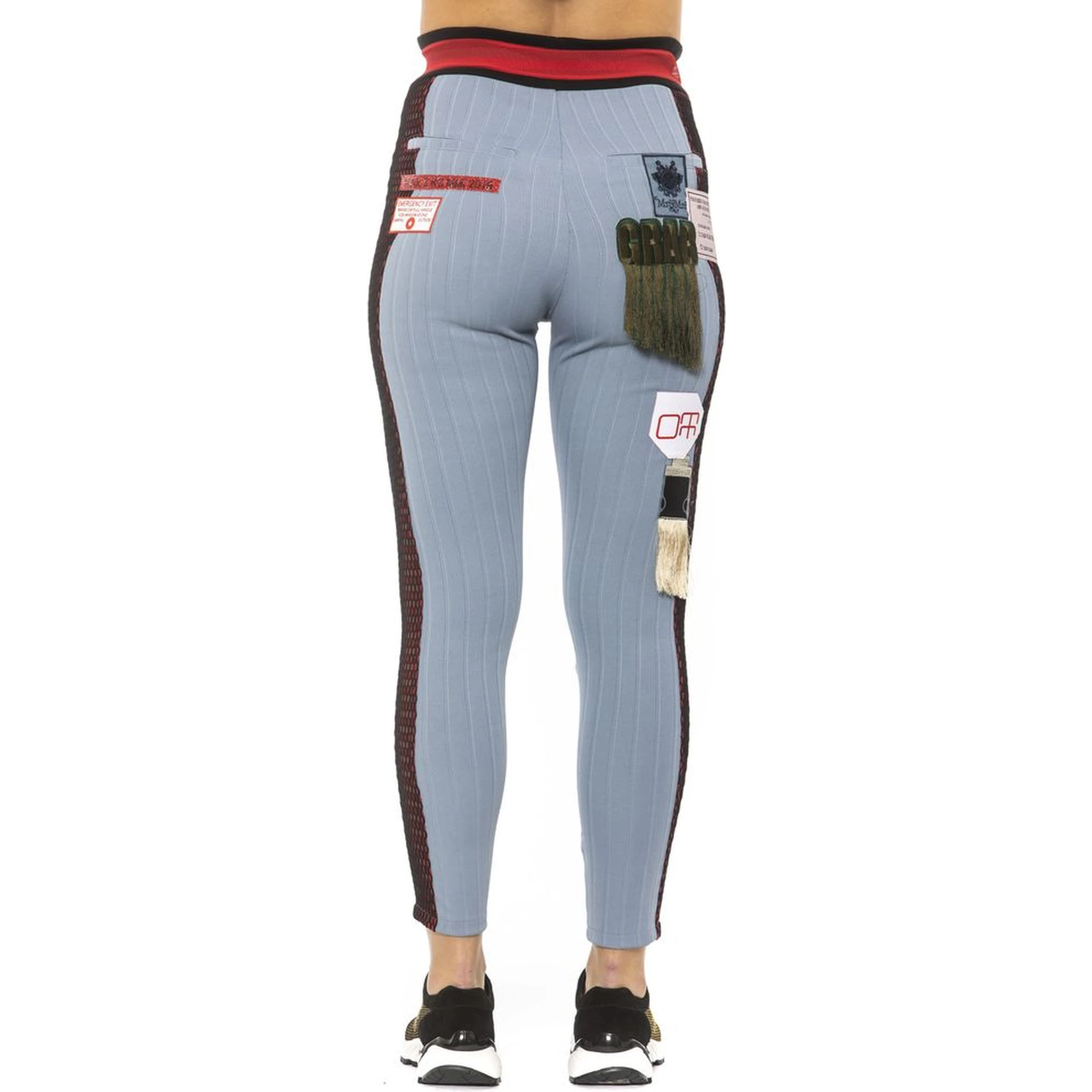 Light Blue Cotton Women Leggings