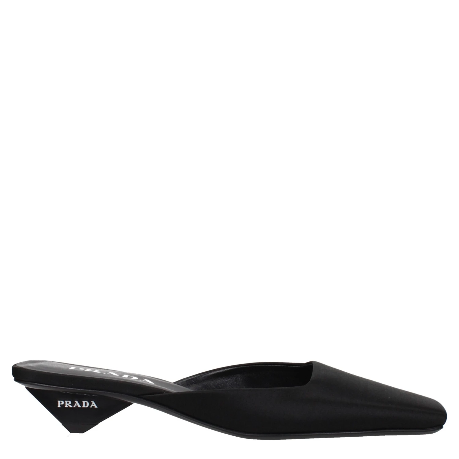 Black Satin Sandals