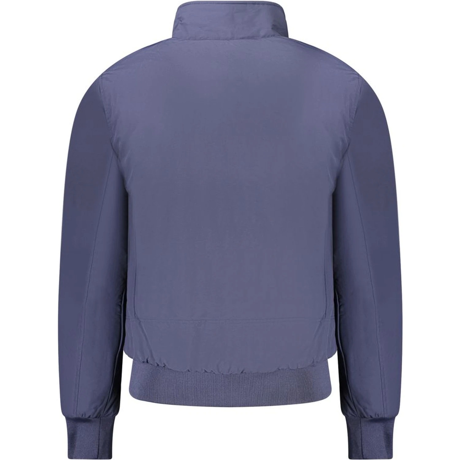 Blue Polyester Men's Bomber Jacket