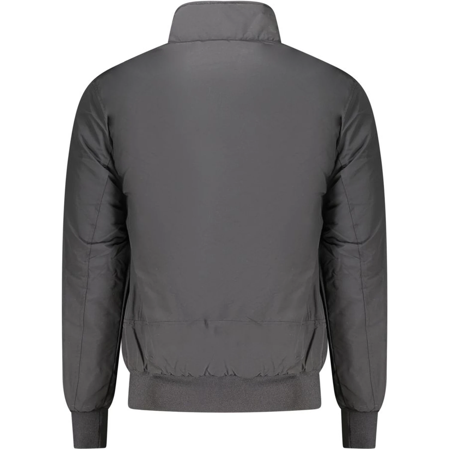 Black Polyester Men's Bomber Jacket
