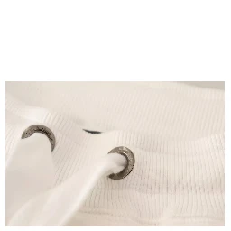 White Cotton Logo Patch Sweatpants Jogging Pants