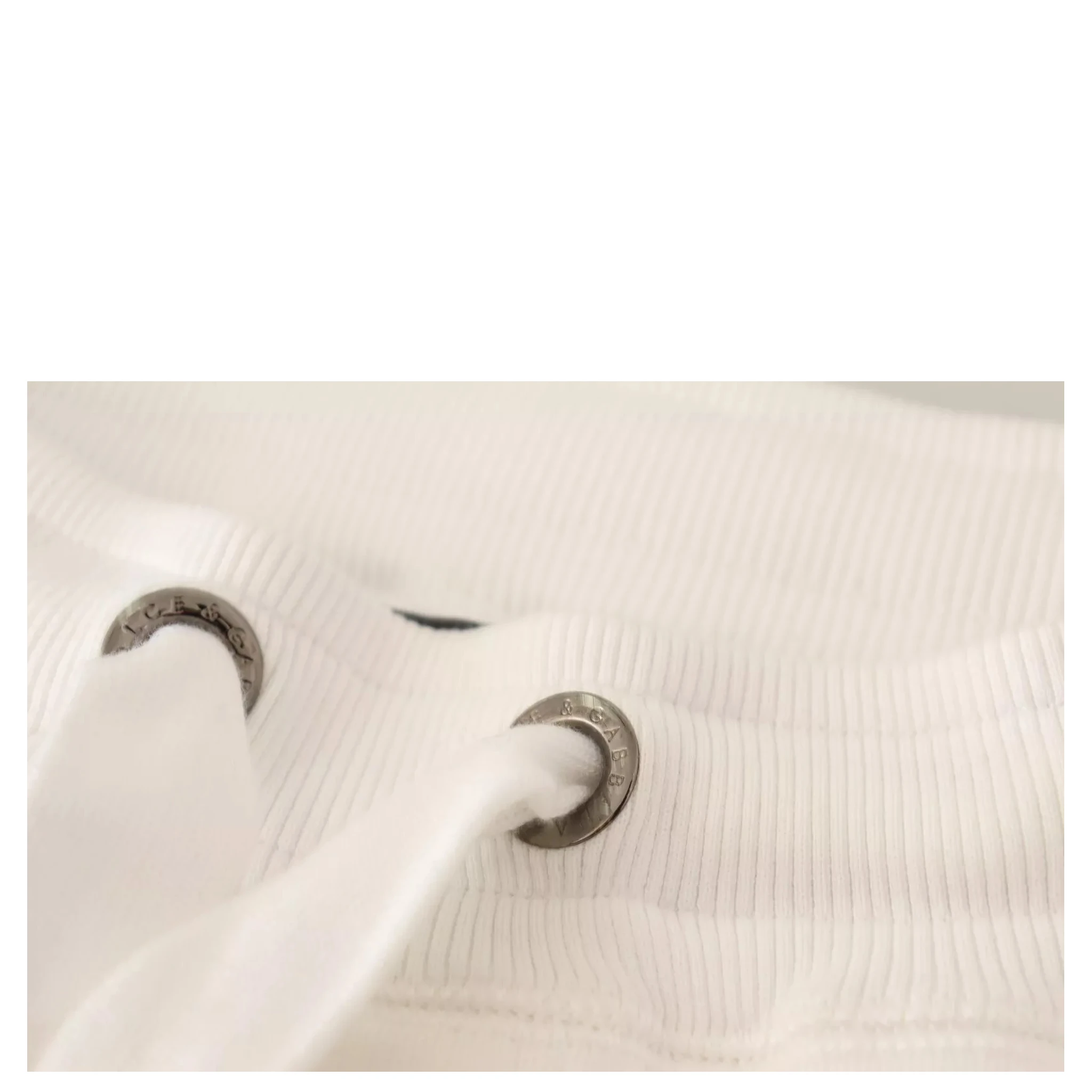 White Cotton Logo Patch Sweatpants Jogging Pants