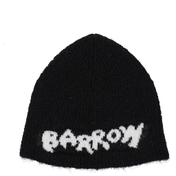 Black Marabou Beanie
