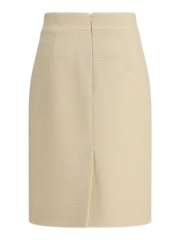 Cream Fleece Wool Skirt alternative