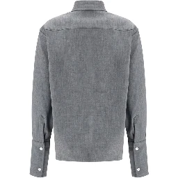 Gray Denim Shirt