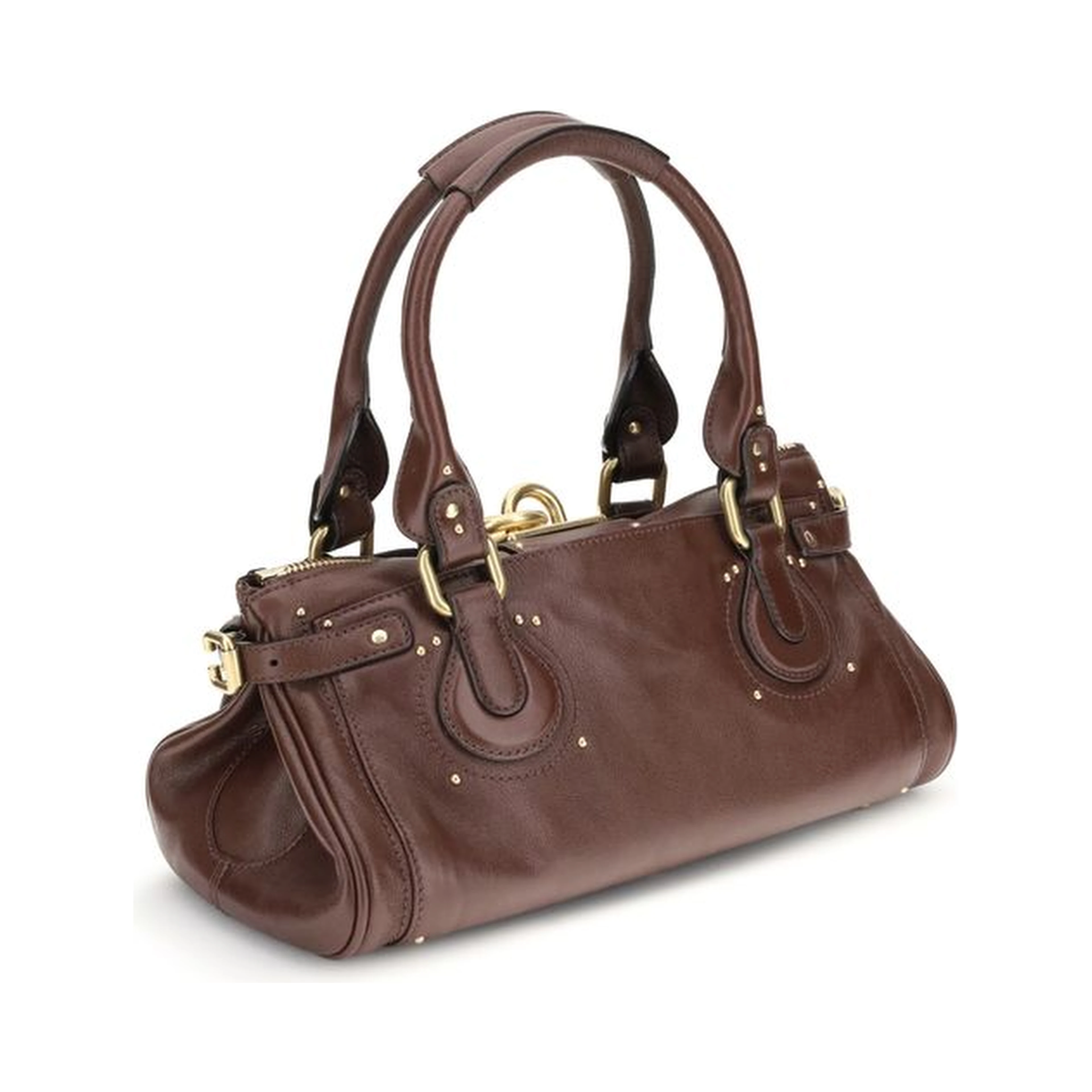 Bordeaux Buffalo Leather Shoulder Bag