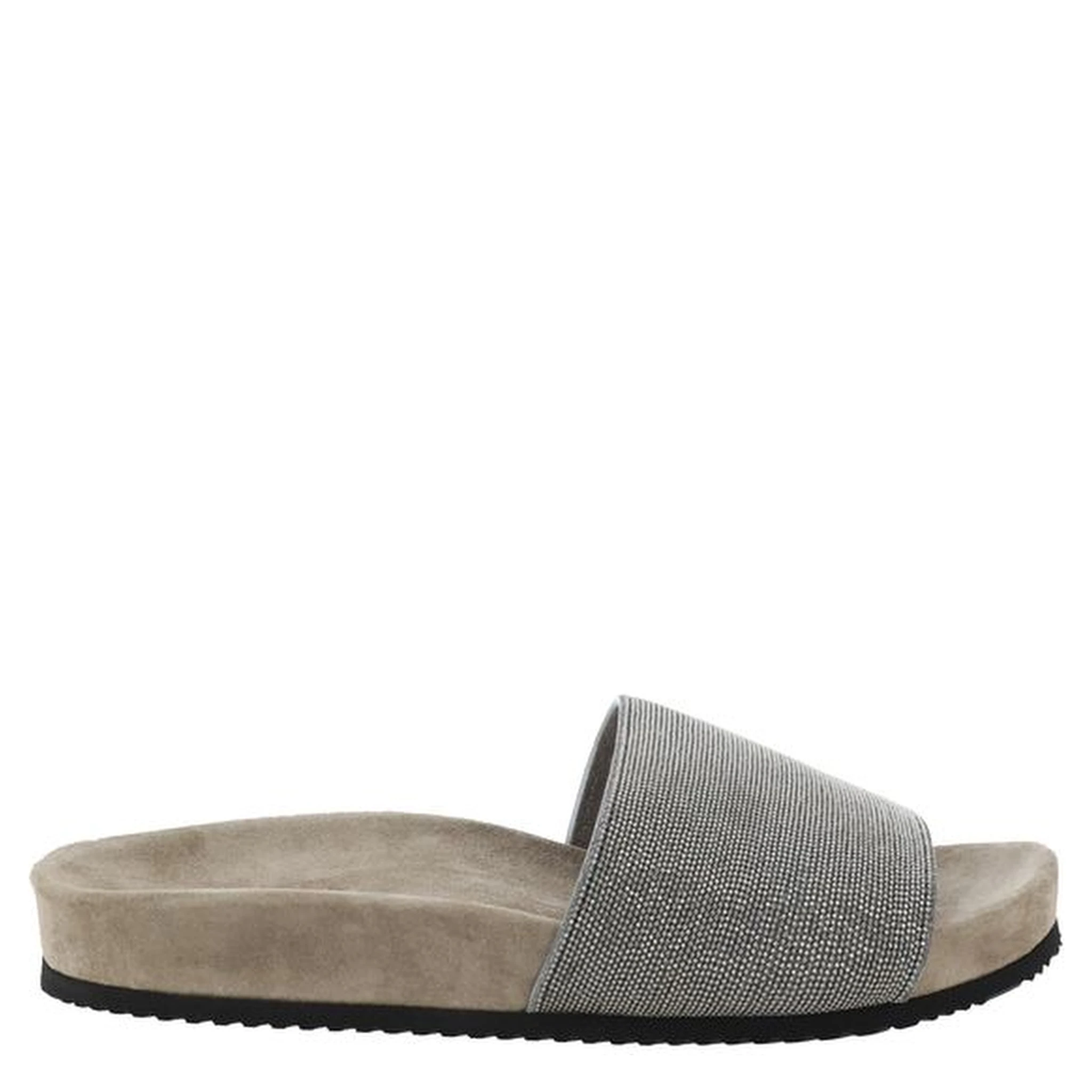 Brown Calf Leather Bos Taurus Flat Sandals