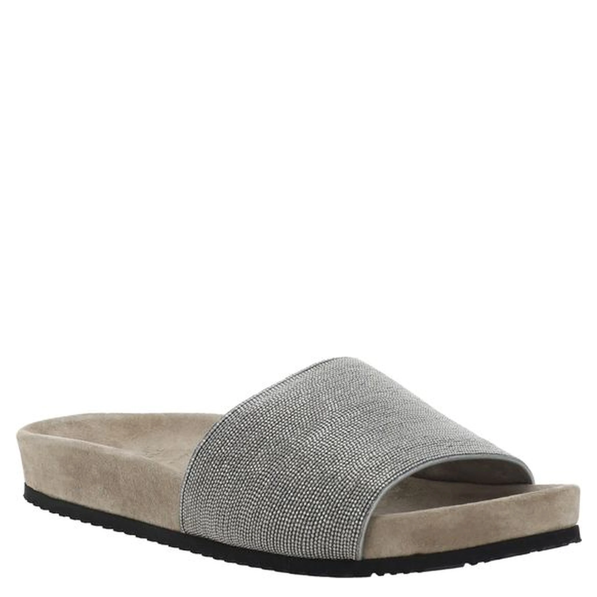 Brown Calf Leather Bos Taurus Flat Sandals