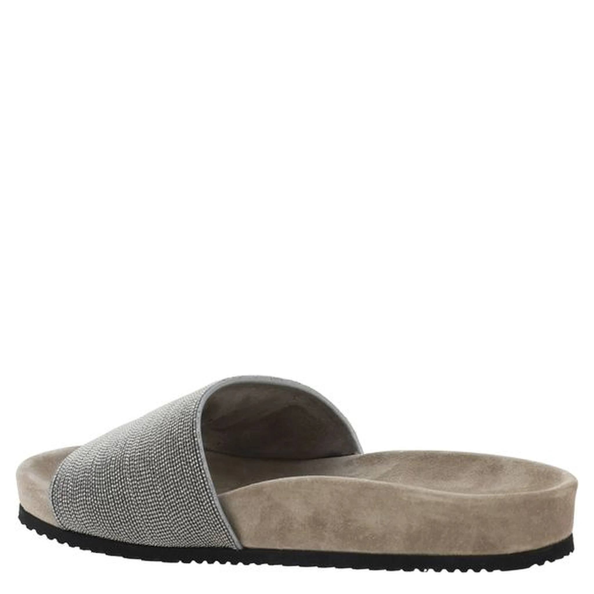 Brown Calf Leather Bos Taurus Flat Sandals