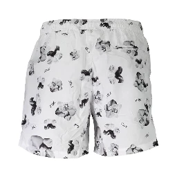 White Polyester Swimwear