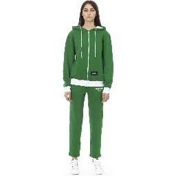 Green Cotton Women Sweater