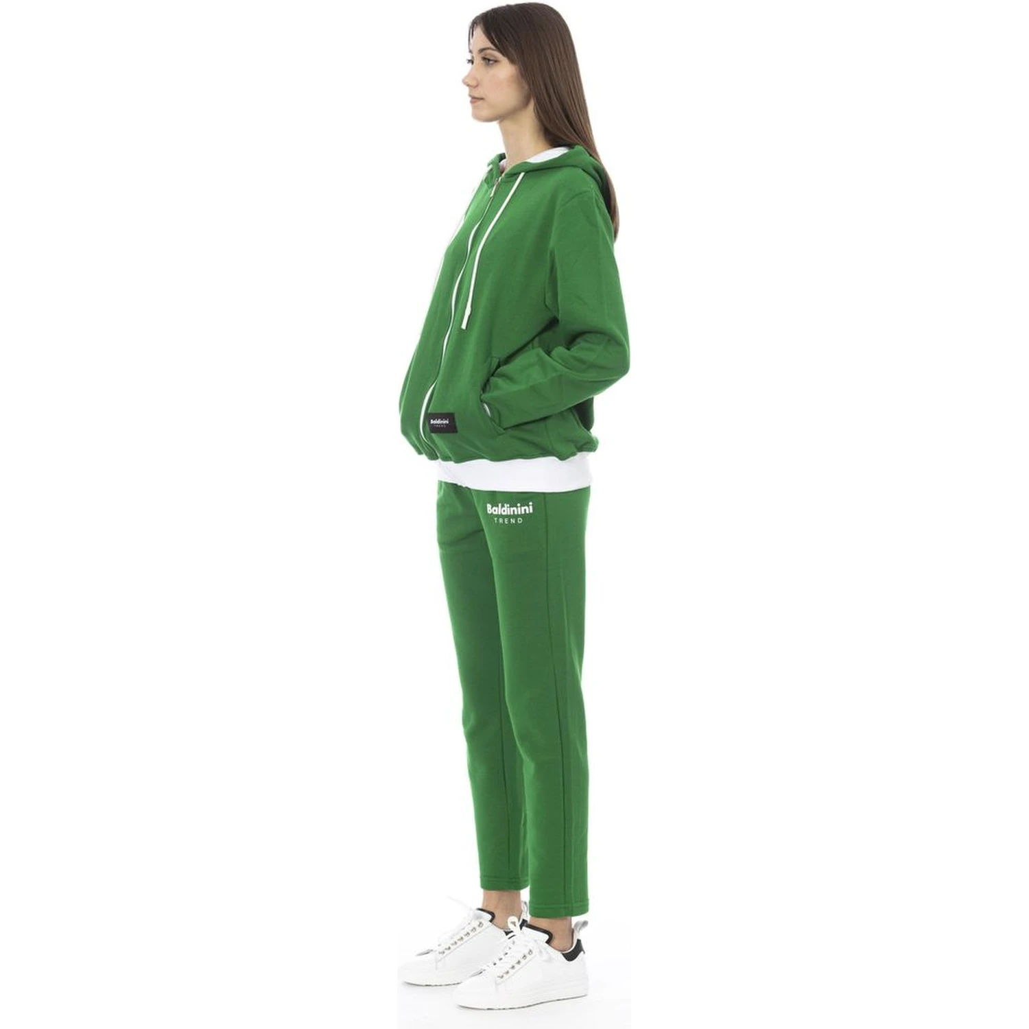 Green Cotton Women Sweater