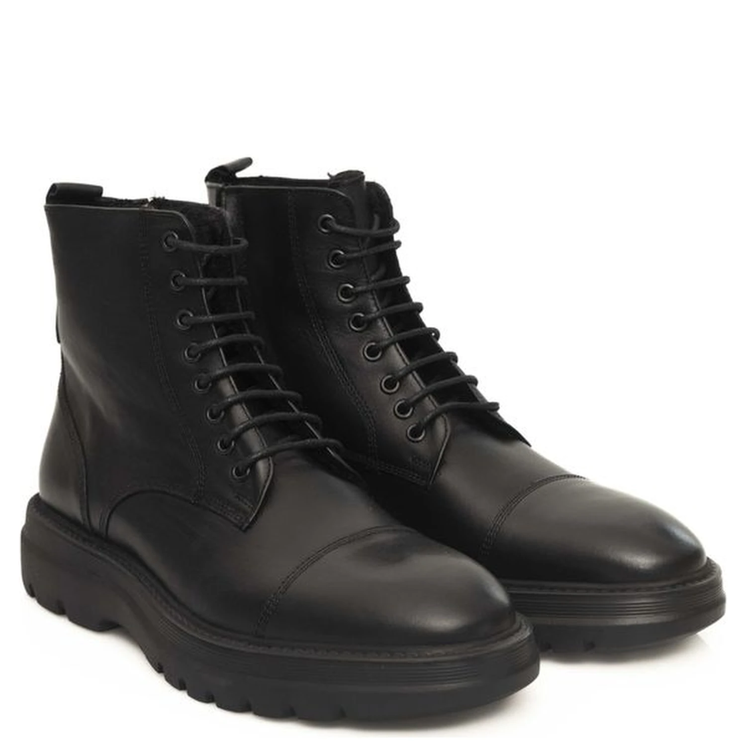 Black Cowhide Boot