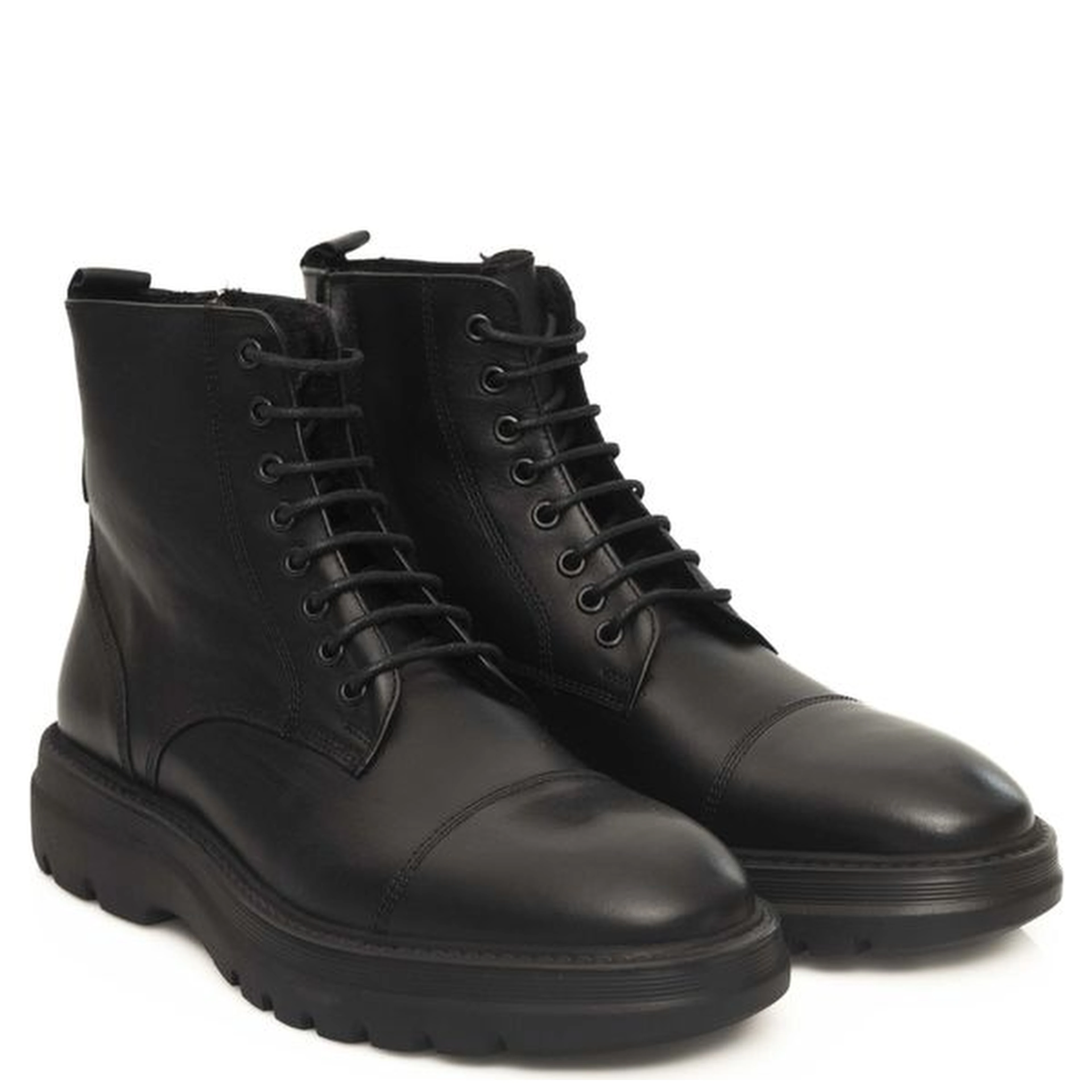 Black Cowhide Boot