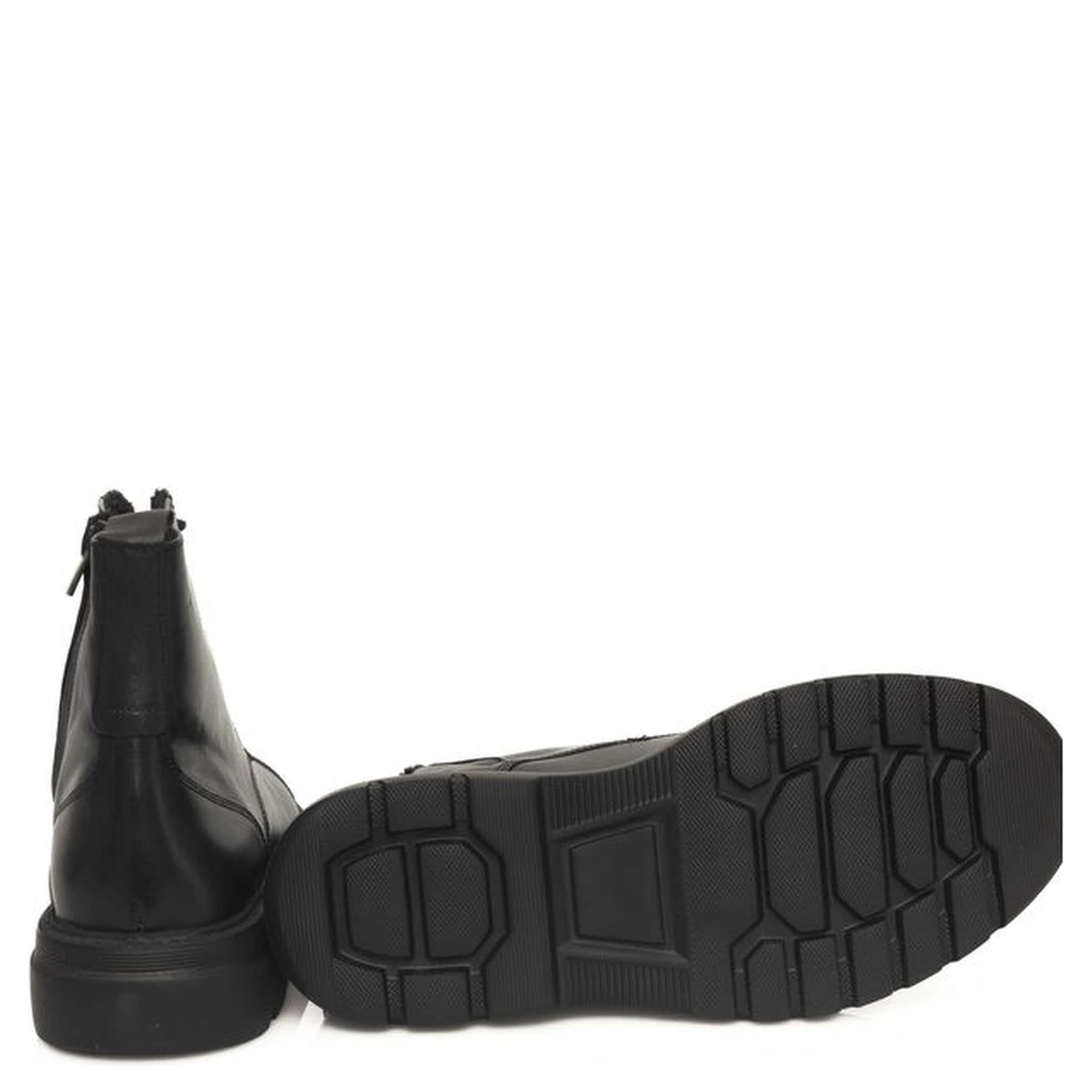 Black Cowhide Boot