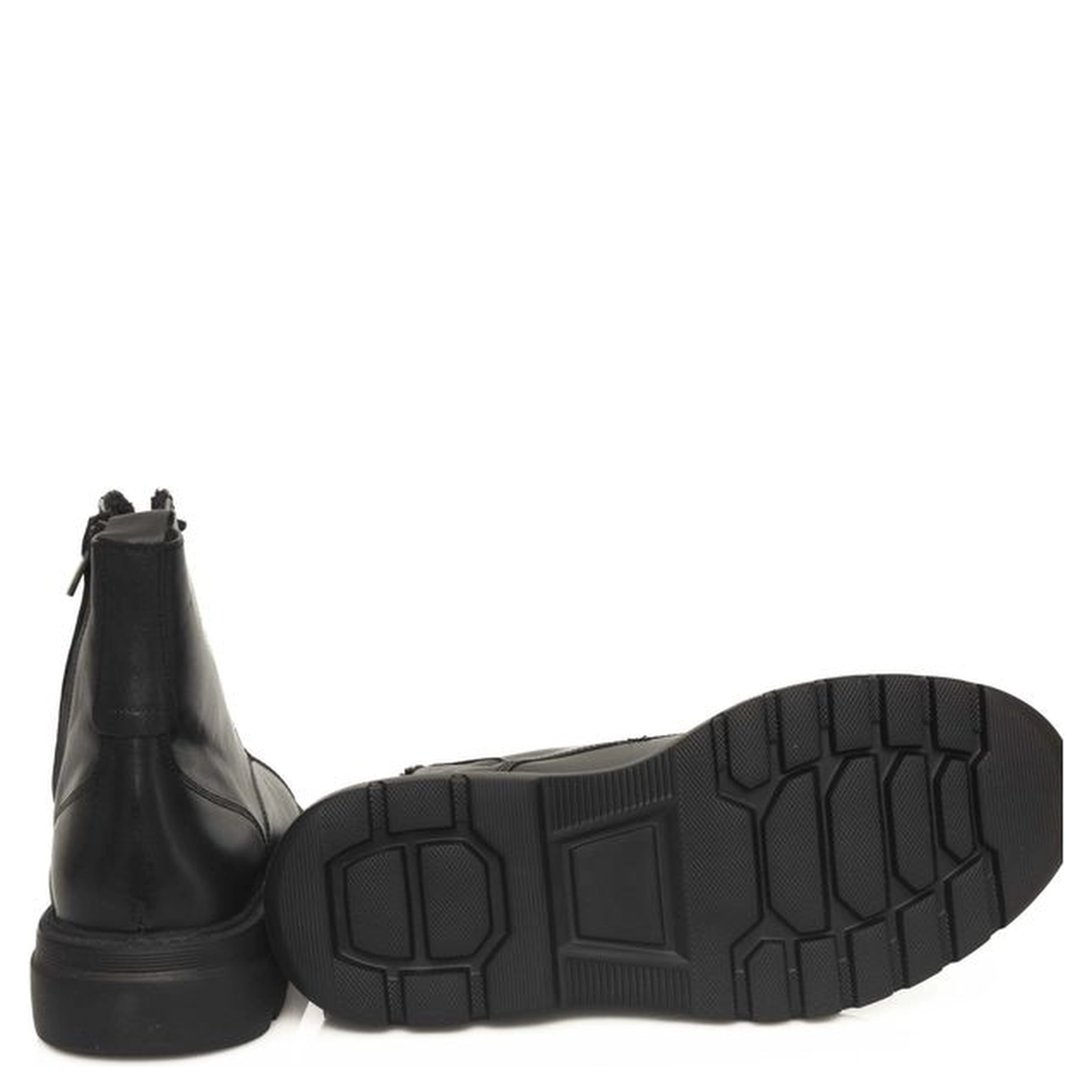 Black Cowhide Boot