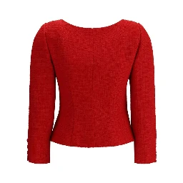 Red Fleece Wool Clothing