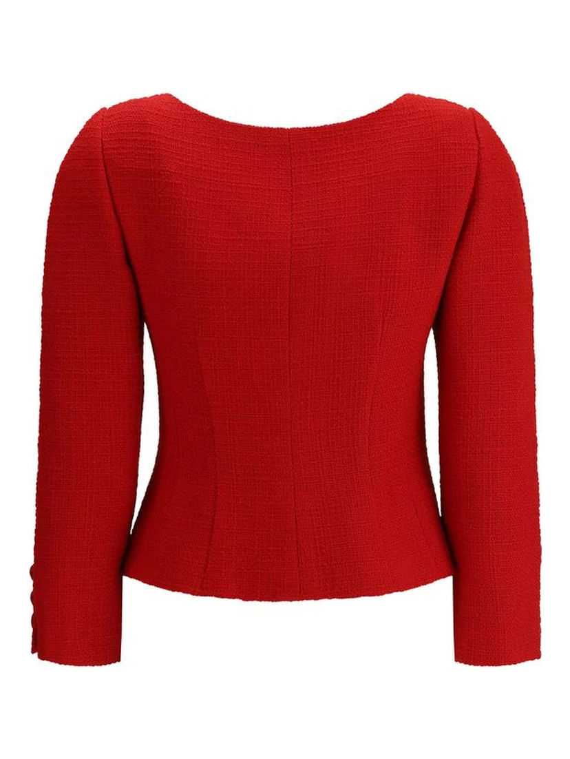 Red Fleece Wool Clothing
